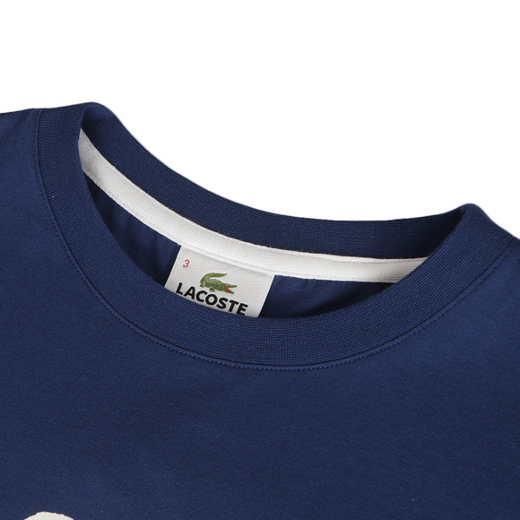 Lacoste Mens Blue Lacoste TH0867 Printed T-Shirt #2