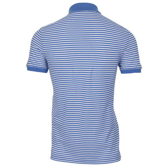 Lacoste Mens Blue Lacoste PH8406 Naufrage Ribbed Collar Striped Polo #4