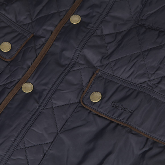 Barbour Lifestyle Mens Blue Barbour Chukka Navy Quilted Jacket #3
