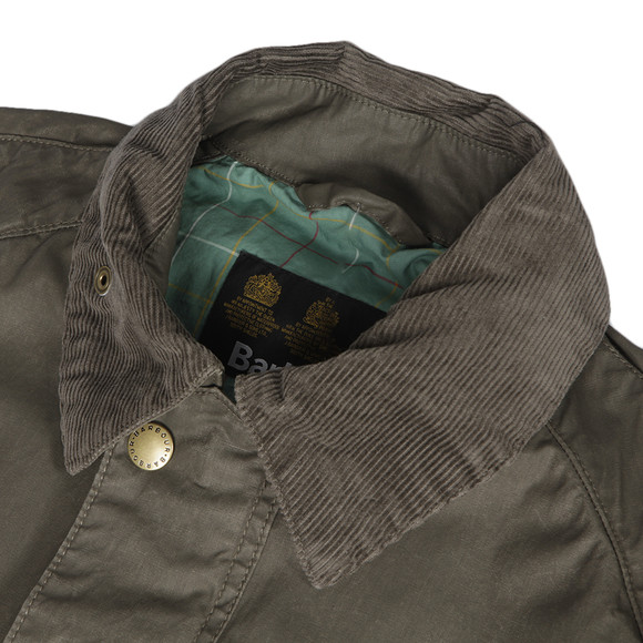 Barbour Lifestyle Mens Green Barbour Rambler Olive Carbon Wax Jacket main image