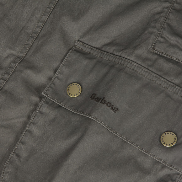 Barbour Lifestyle Mens Green Barbour Rambler Olive Carbon Wax Jacket main image