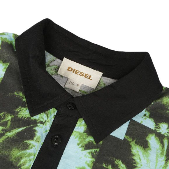 Diesel Mens Multicoloured Diesel Multi T-Jungle Printed Polo #2