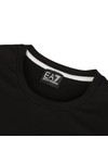 EA7 Emporio Armani Mens Black EA7 Emporio Armani Black Train Raised Logo Crew T-Shirt