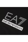 EA7 Emporio Armani Mens Black EA7 Emporio Armani Black Train Raised Logo Crew T-Shirt
