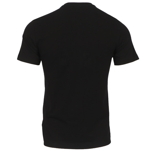 EA7 Emporio Armani Mens Black EA7 Emporio Armani Black Train Raised Logo Crew T-Shirt main image