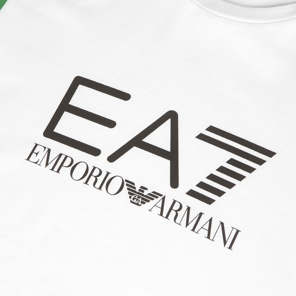 EA7 Emporio Armani Mens White EA7 Emporio Armani White Train Italy Sleeve T-Shirt main image