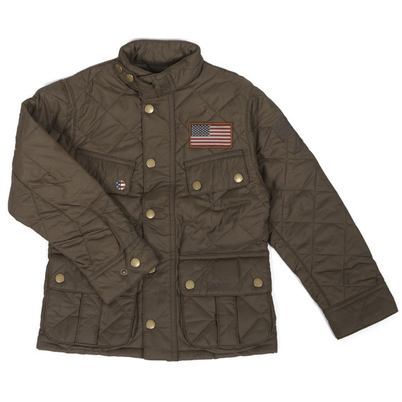 Barbour Int. Steve McQueen Boys Green Jefferies Quilt main image