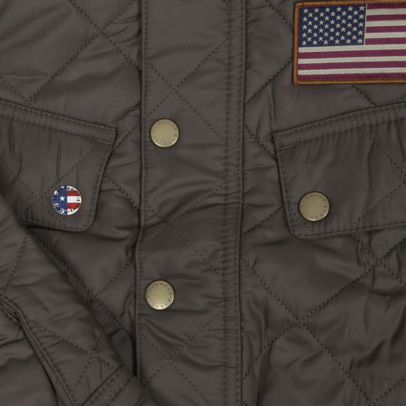 Barbour Int. Steve McQueen Boys Green Jefferies Quilt main image