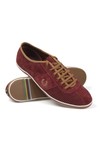 Fred Perry Bradley Wiggins Mens Red Hayes Unlined Suede Trainer