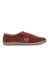 Fred Perry Bradley Wiggins Mens Red Hayes Unlined Suede Trainer