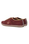 Fred Perry Bradley Wiggins Mens Red Hayes Unlined Suede Trainer
