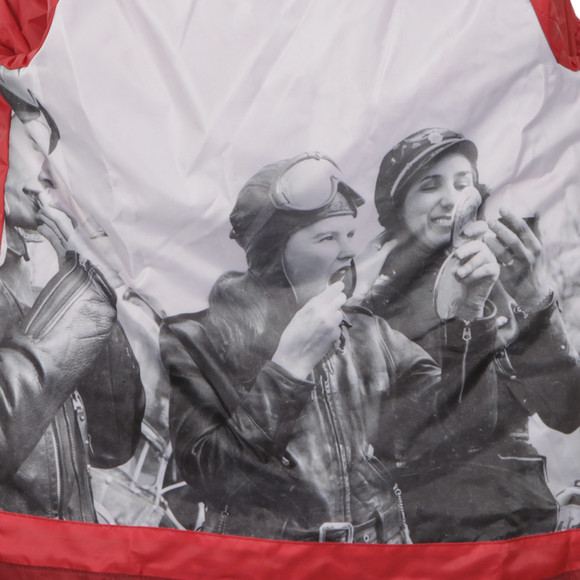 Barbour International Womens Red Buxton Wax Jacket #6