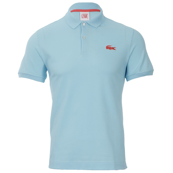 Lacoste Live Mens Turquoise Lacoste L!ve PH8602 Azurine/Santa Polo #1