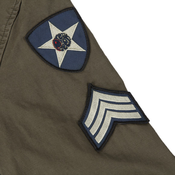 Pretty Green Mens Green Military Lennon Shirt main image