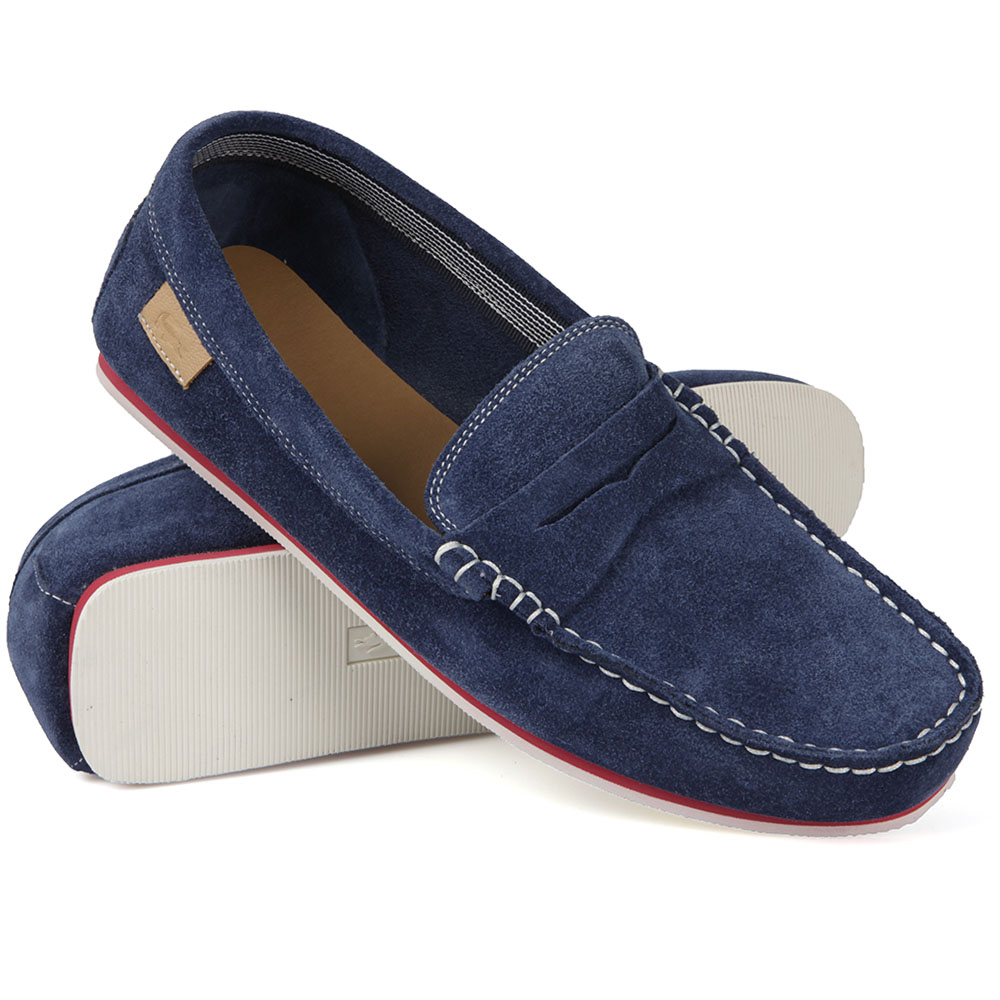 Lacoste Mens 11 Chanler‎ SRM Loafers Black Suede Contrast Stitch Penny Drivers Lacoste Men main image 2