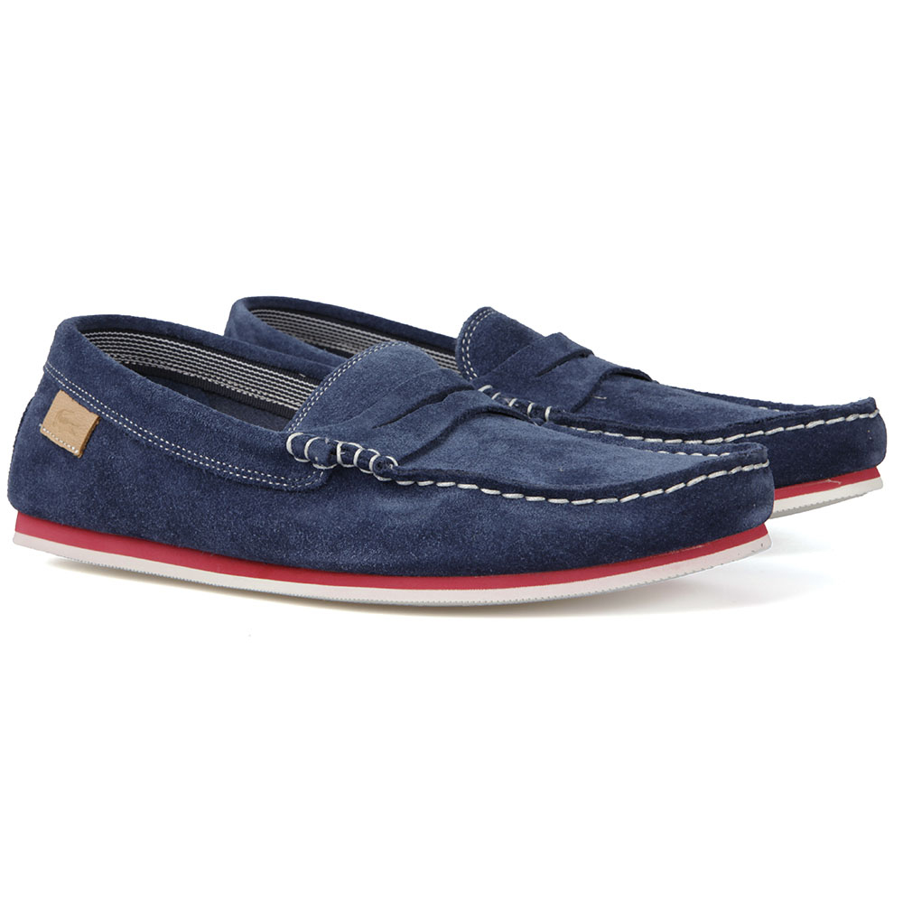 Lacoste Chanler Dark Blue Suede Slip On | Oxygen Clothing display picture 1