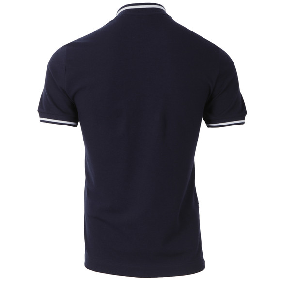 Lacoste Live Mens Blue Lacoste PH8224 Marine/Blanc Collarless Polo main image