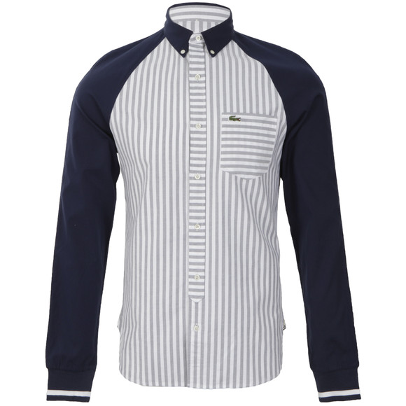 Lacoste Live Mens Blue Lacoste Live Indigo Fonce/Blanc Stripe Shirt CH0884 main image