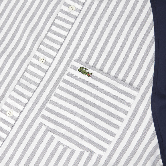 Lacoste Live Mens Blue Lacoste Live Indigo Fonce/Blanc Stripe Shirt CH0884 main image