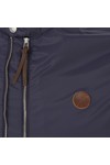Pretty Green Mens Blue Pretty Green Nylon Biker Bomber Jacket