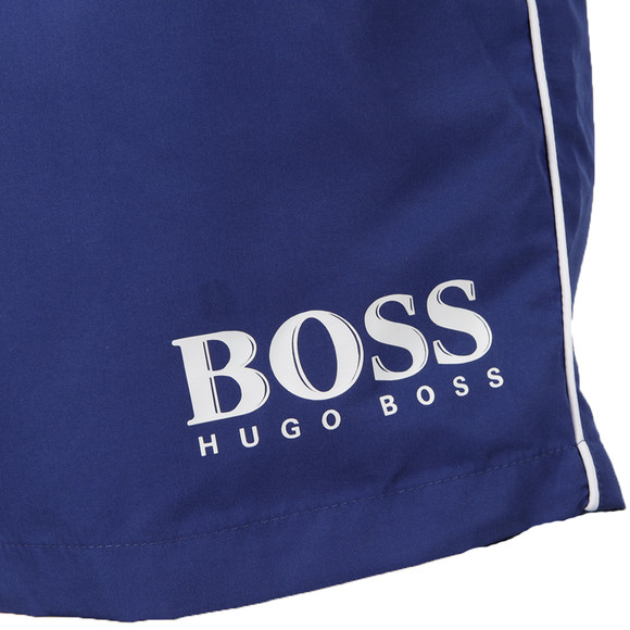 BOSS Bodywear Mens Blue Hugo Boss Starfish Mid Blue Swim Short #3