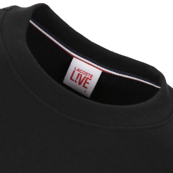 Lacoste Live Mens Black Lacoste Live Noir Round Neck sweat main image