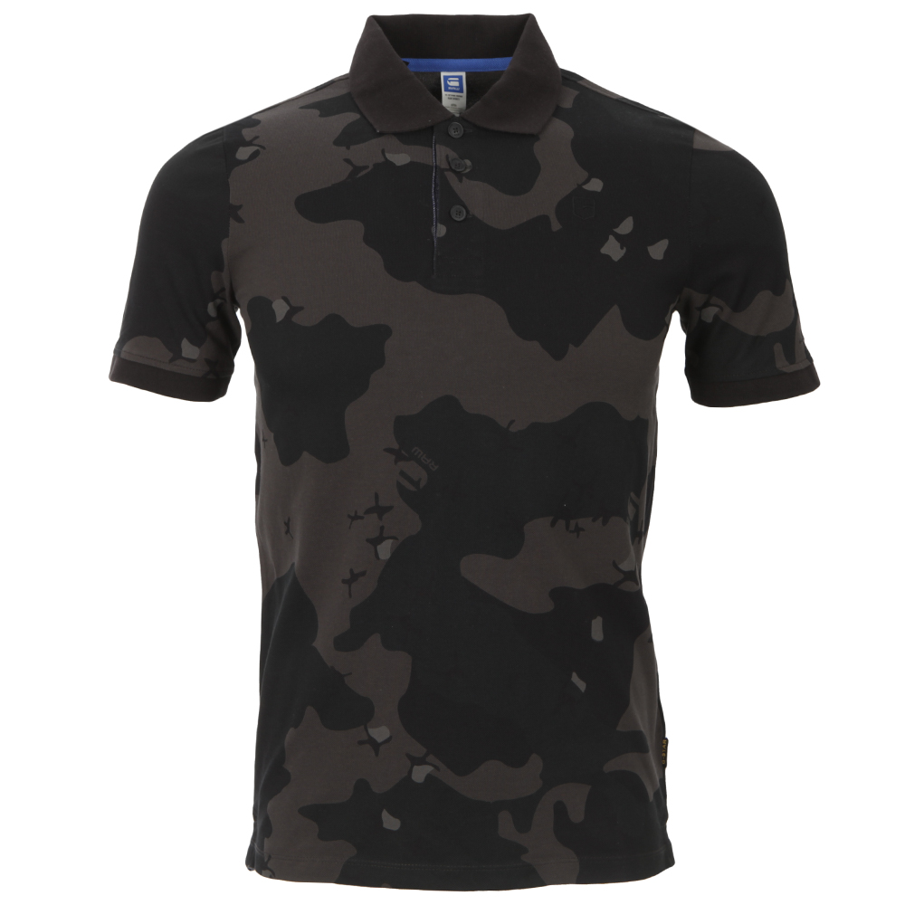 G-Star Joakim Black Camo Polo | Masdings