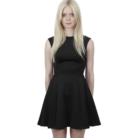 Ted Baker Womens Black Nistee Side Pleat Skater Dress main image
