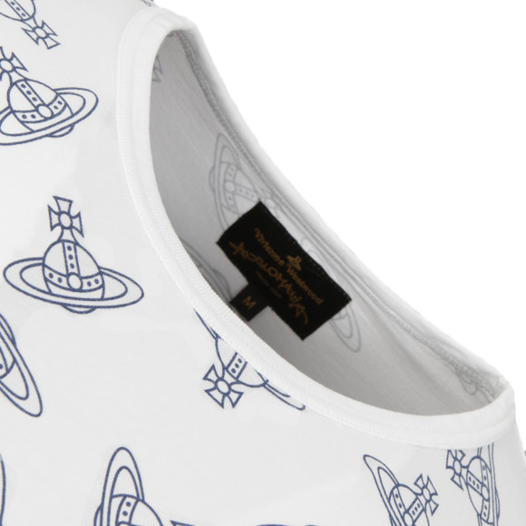 Vivienne Westwood Mens White Vivienne Westwood Time Machine Printed White T-Shirt #2