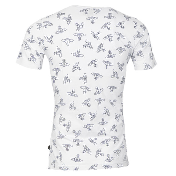 Vivienne Westwood Mens White Vivienne Westwood Time Machine Printed White T-Shirt #4