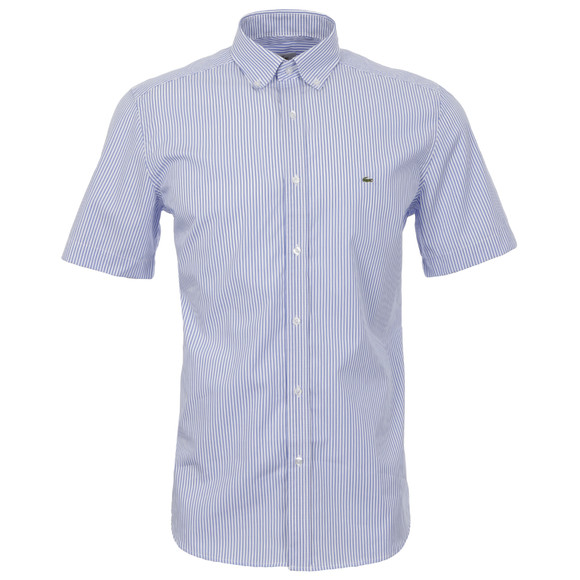 Lacoste Mens Blue Lacoste Fjord/Blanc Stripe Shirt CH5332 #1