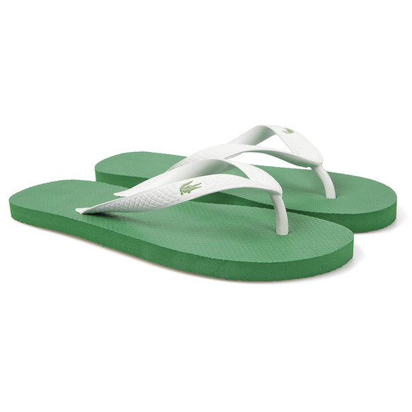 Lacoste Mens White Barona QS SPM Rubber Flip Flop #2
