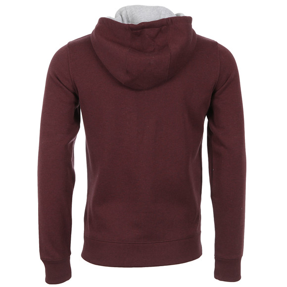 J.Lindeberg Mens Red Burgundy Dann Soft Hooded Sweat main image
