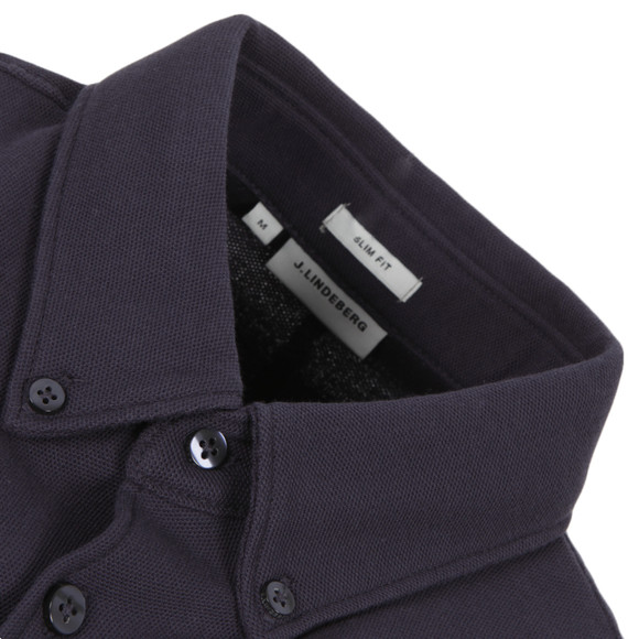 J.Lindeberg Mens Blue Rubi Button Down Polo #2