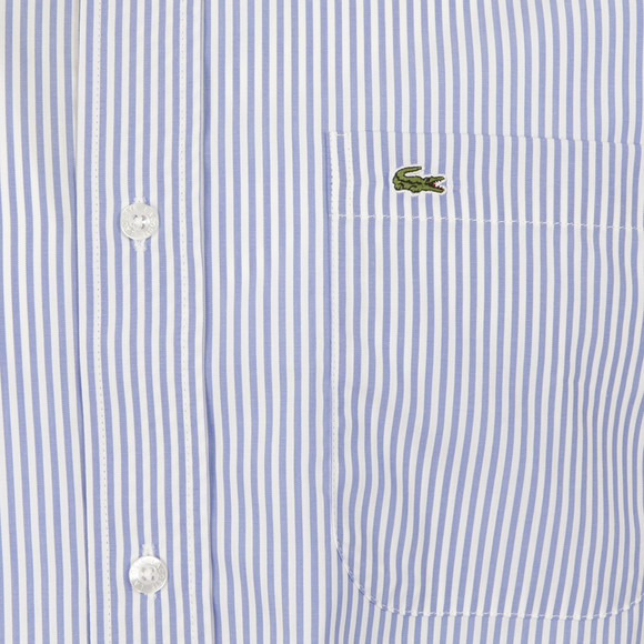 Lacoste Mens Blue Lacoste SS Stripe City Fjord/Blanc Shirt #3