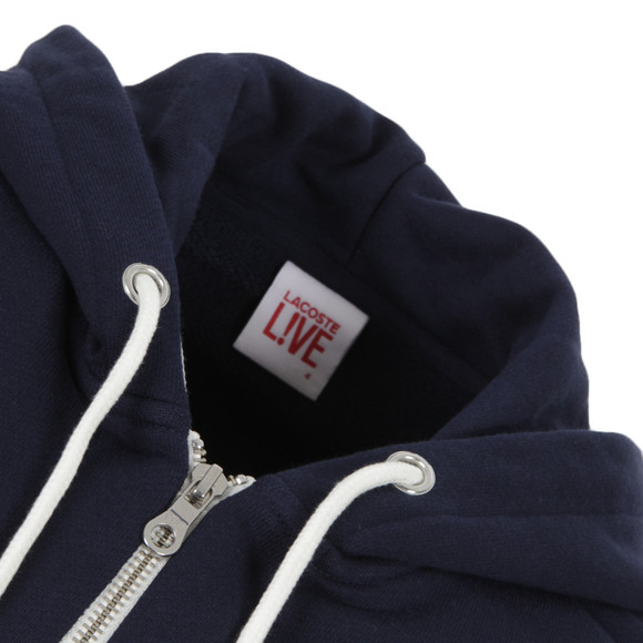 Lacoste Live Mens Blue Lacoste Live SH8241 Marine Hooded Sweatshirt #3
