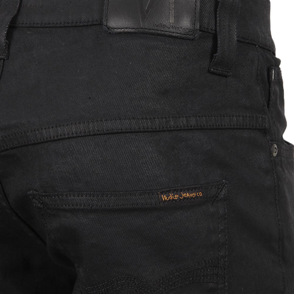 Nudie Jeans Thin Finn Dry Back To Black Coated Jean | Masdings
