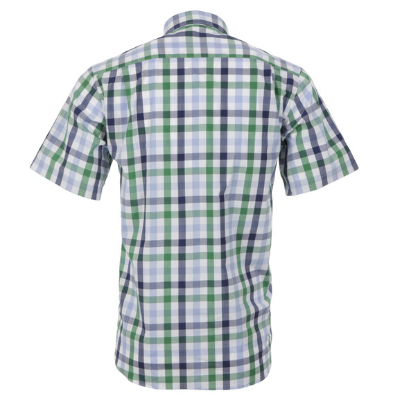 Barbour Lifestyle Mens Green Barbour Windermere Green SS Check Shirt #4