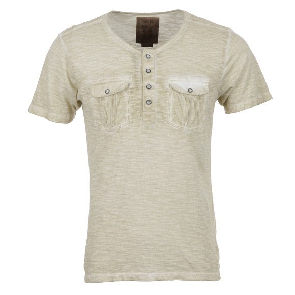 Pearly King Mens Beige Pearly King Blaze Stone T-Shirt main image