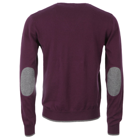 Armani Jeans Mens Purple 06W96 Purple V Neck Jumper main image
