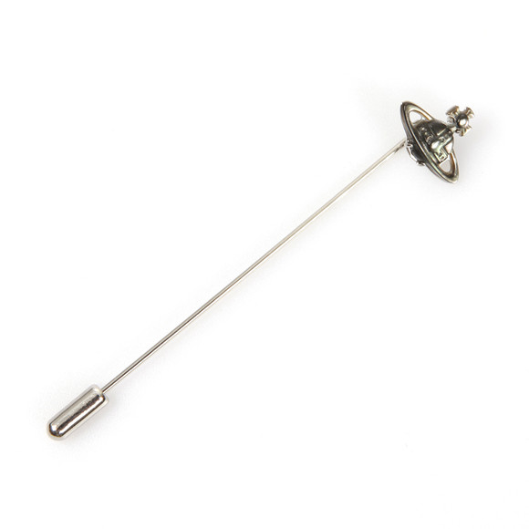 Vivienne Westwood Mens Grey Vivienne Westwood Grey Bianca Tie Pin main image