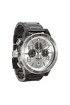 Nixon Mens Black Nixon 48-20 Black/Silver Chrono Watch