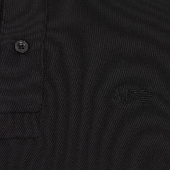 Armani Jeans Mens Black Armani Jeans 06M30 Black Twin Tipped Polo #2