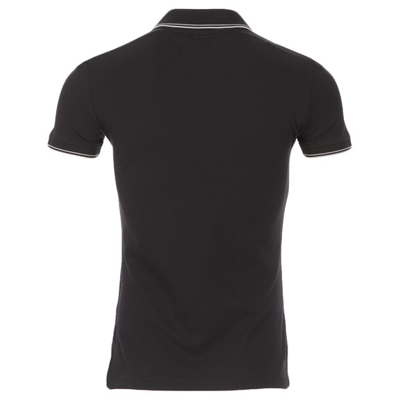 Armani Jeans Mens Black Armani Jeans 06M30 Black Twin Tipped Polo #4