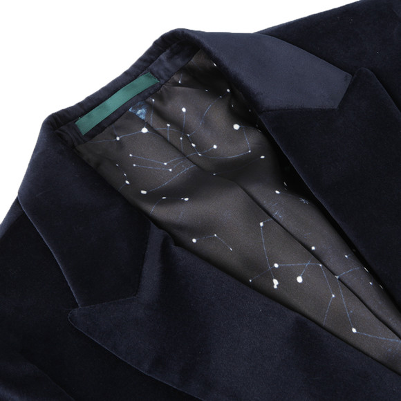 PS Paul Smith Mens Blue Fully Lined Velvet Jacket main image