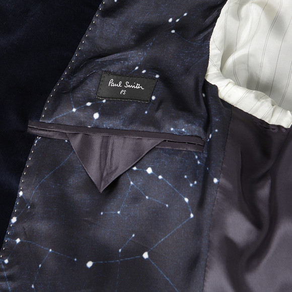 PS Paul Smith Mens Blue Fully Lined Velvet Jacket main image