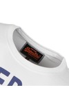 Superdry Mens White Full Weight Entry- T-Shirt 