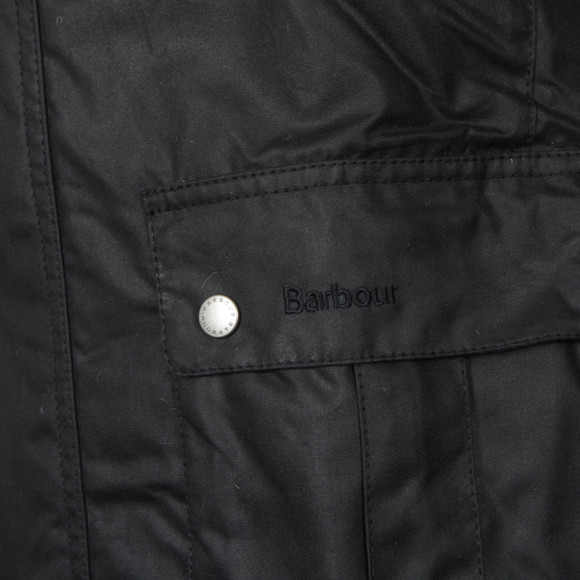 Barbour International Mens Blue Duke Wax Jacket main image