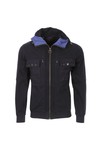 Barbour Dept (B) Mens Blue Full Zip Field Hooded Jacket