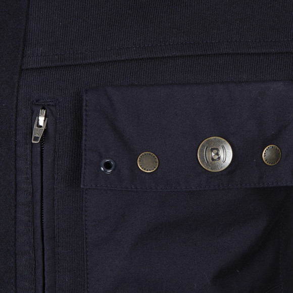 Barbour Dept (B) Mens Blue Full Zip Field Hooded Jacket main image